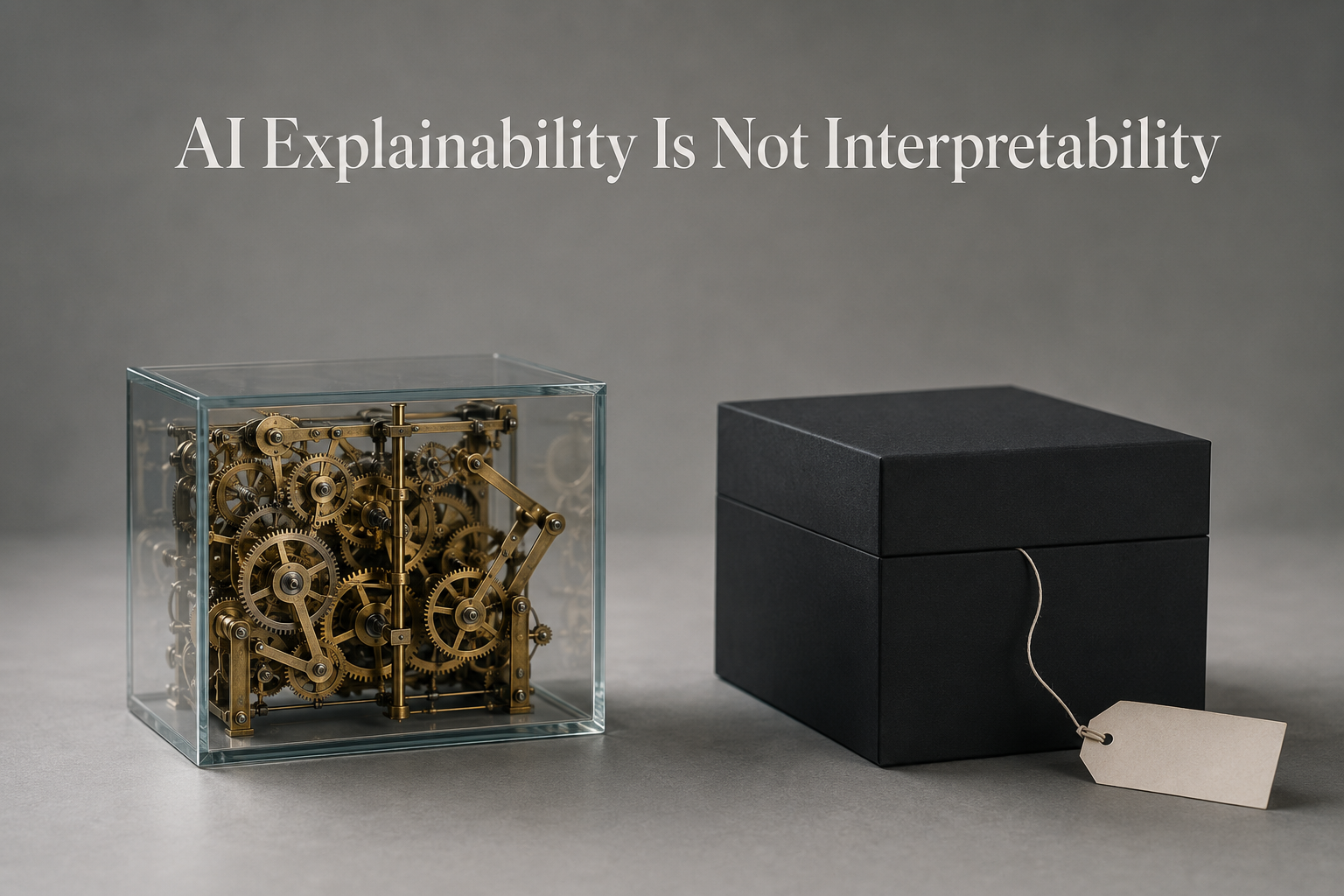 AI Explainability Is Not Interpretability